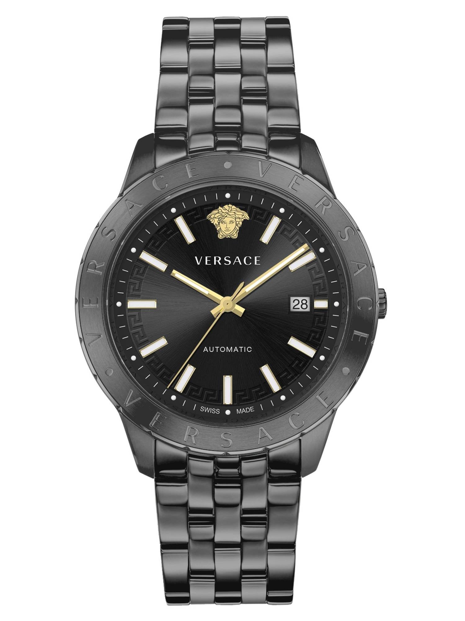 Versace Herren Armbanduhr  UNIVERS 43 mm Datumsfenster Armband Edelstahl VE2D00621