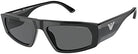 Emporio Armani Herren 0EA4168 brillenrahmen, Schwarz, Grau, 56/19/145