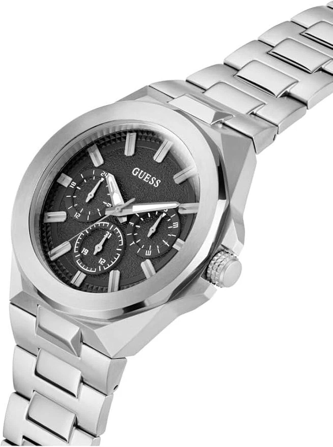 Guess Armbanduhr Herren Multifunktion  Silber GW0798G1