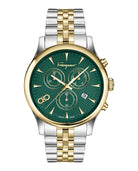 Salvatore Ferragamo Herrenuhr Duo Chrono Zweifarbig Grün 42 mm SFEZ01224