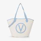 Mario Valentino Handbags Damen Handtasche Covent naturale blu VBS7QO01H79