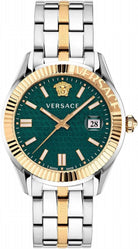 Versace Herren Analog Armbanduhr Greca Time
