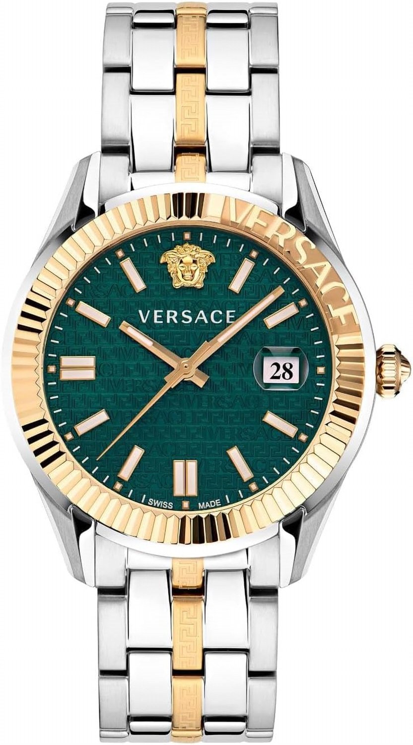 Versace Herren Analog Armbanduhr Greca Time