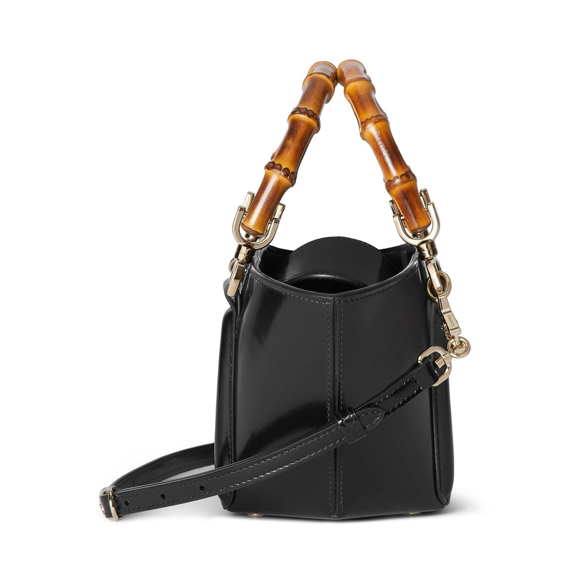 Gucci Handtasche Damen Bamboo Basket Schwarz 805832 AADVW 1000