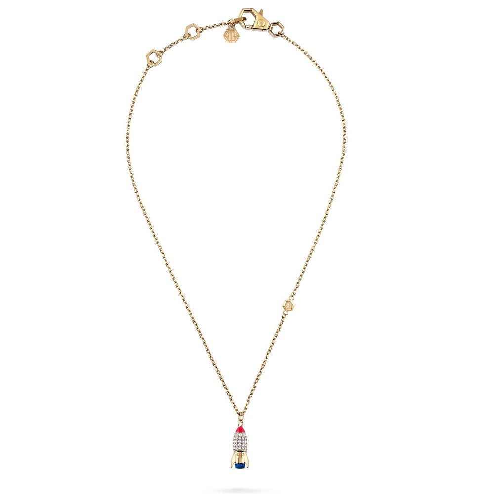 Philipp Plein Damen Halskette VALENTINE Edelstahl Gelbgold PJFEA18NU