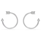 Swarovski Kreolen Damen Idyllia Pfeil Weiß Rhodiniert 5741522