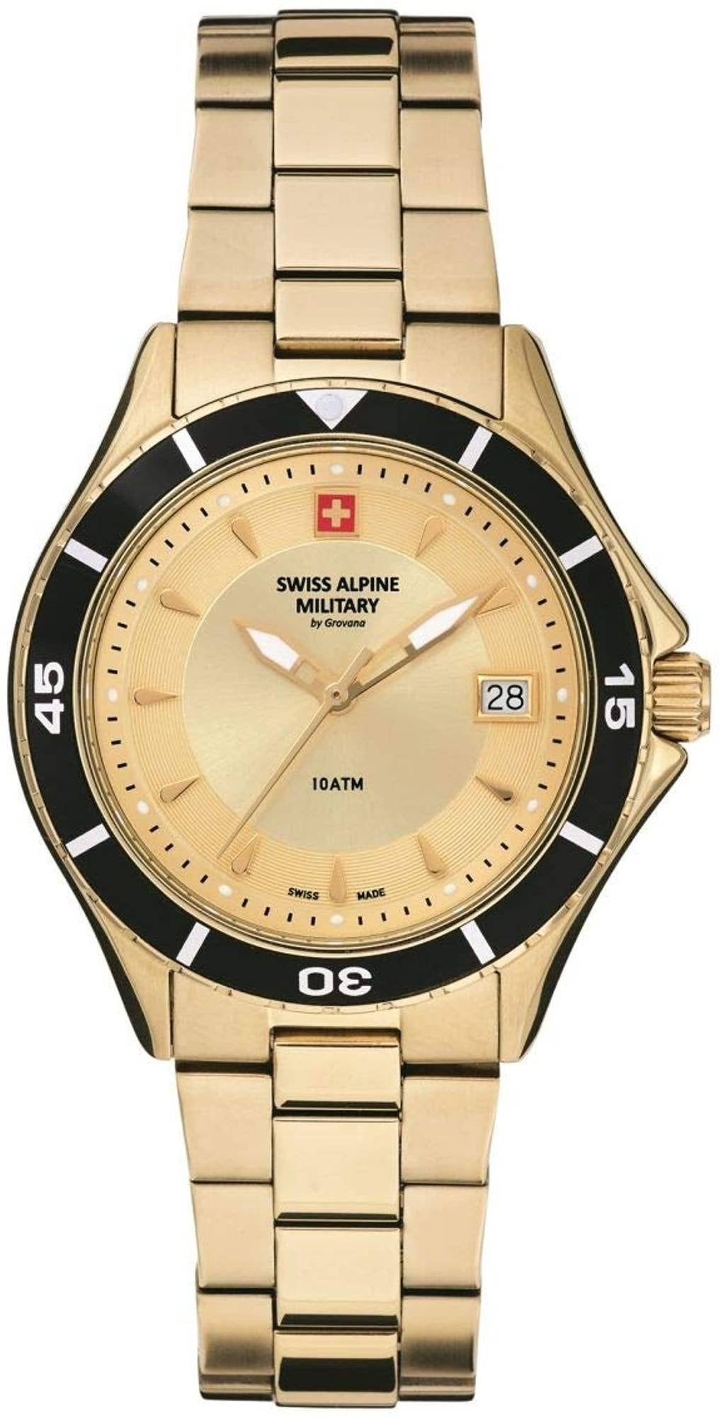 Swiss Alpine Military Damen Armbanduhr Taucheruhr 7740.1111
