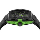 Philipp Plein Herrenuhr Automatik The Skeleton 2.0 Schwarz, Grün PWJFA1426
