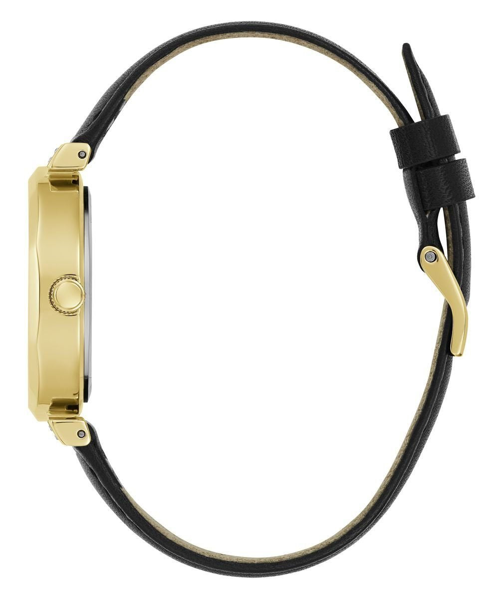 Guess Damen Armbanduhr RUMOUR schwarz, gold 34 mm GW0689L2