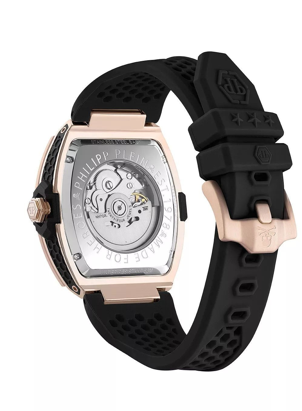 Philipp Plein Herren Automatikuhr The $keleton 2.0 PWJFA0225 Schwarz Edelstahl 44 mm