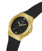 Guess Armbanduhr Herren Mens Black Gold Tone Analog Watch Bicolor GW0790G1