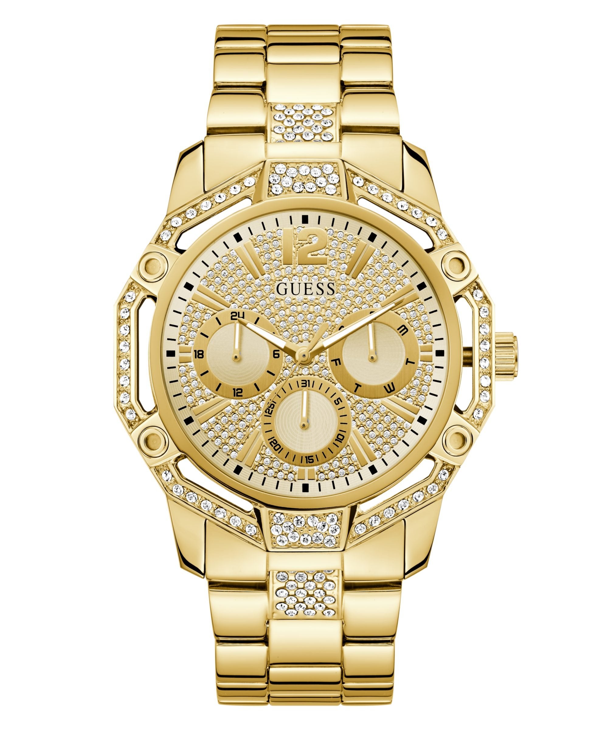 Guess Herrenuhr Regal Gold GW0990G2