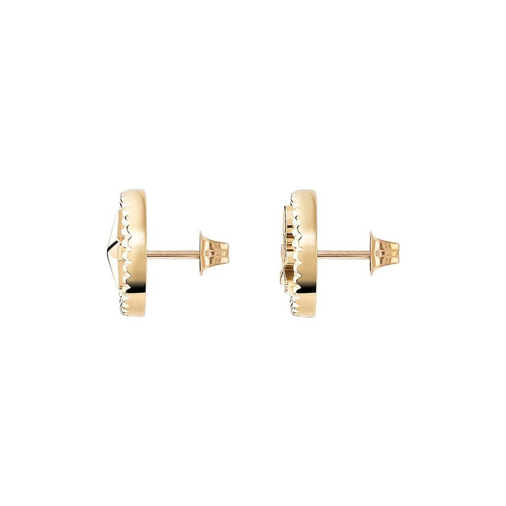 Philipp Plein Damen Ohrringe Ohrstecker PLEIN MINI LOGO Goldfarben PJ2EA07EU