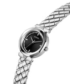 Guess Damen Armbanduhr Rumour silber, schwarz 34 mm GW0613L1