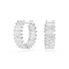 Swarovski MATRIX:OHRSTECKER MN HOOP WHITE/RHS 5733397