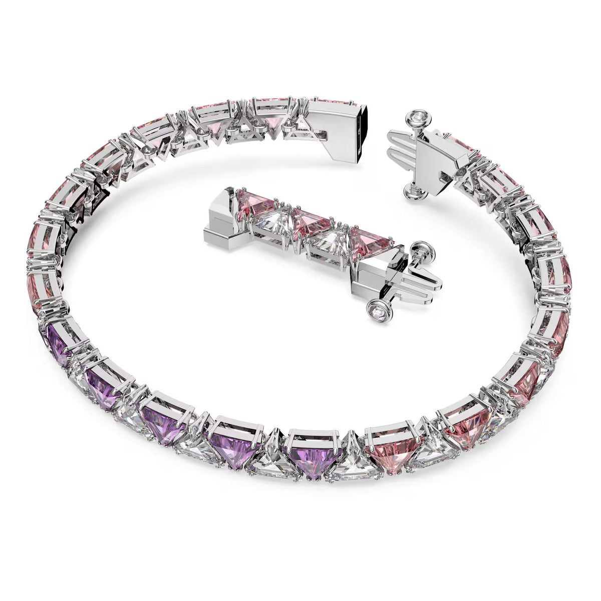 Swarovski Damen Tennis Armband Trilliant-Schliff Rosa MATRIX 5614928
