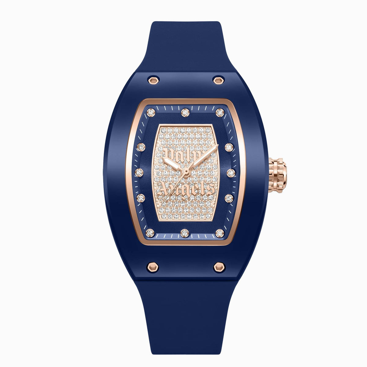 Palm Angels Armbanduhr Damen Alta Blau Roségold PMWLM0002503
