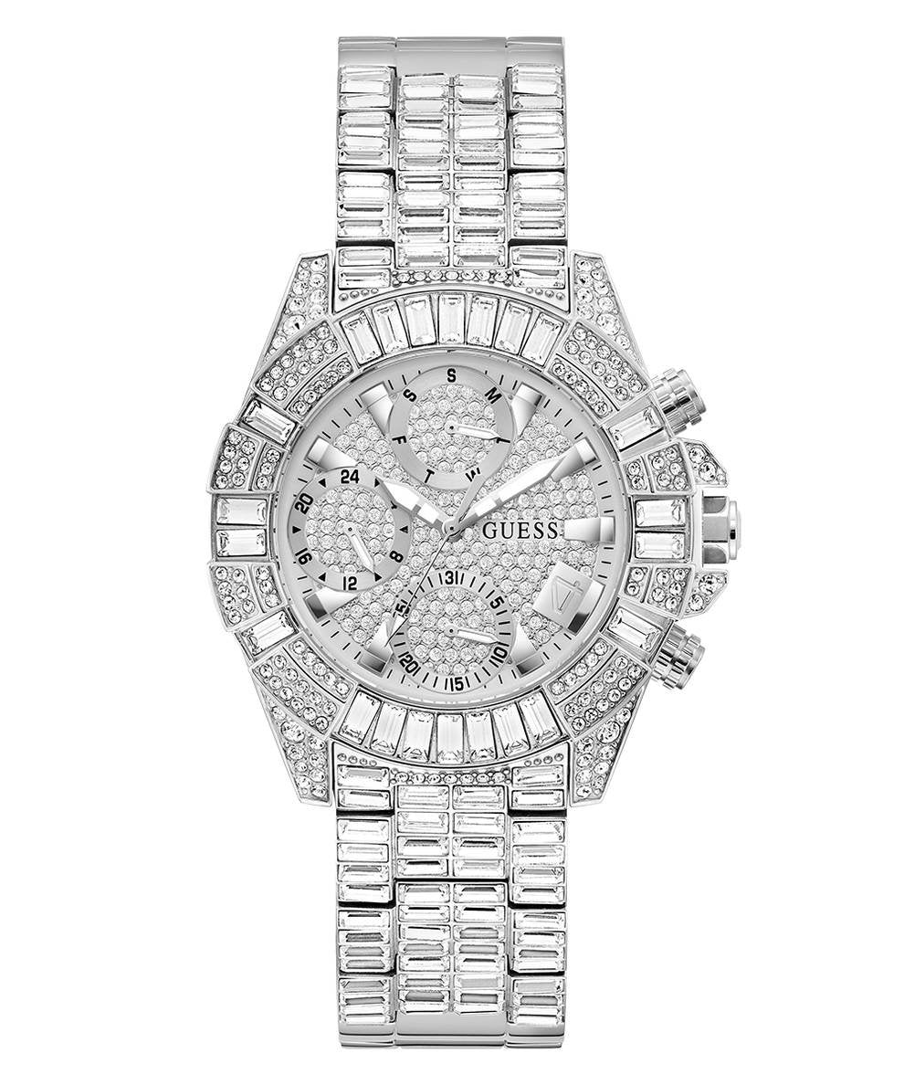 Guess Damen Multifunktionsuhr ICONIC 40th Anniversary Limited Edition Silber GW0812L1