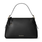 Gucci Handtasche Damen GG Emblem Medium Shoulder Bag Schwarz 815217-AAEC2-1000