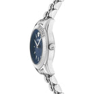 Versace Armbanduhr Damen Greca Time Lady Petite Blau Silber VE9CA0124