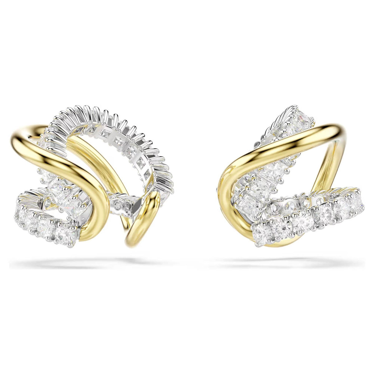 Swarovski Ohrringe Damen Hyperbola Ohrspangen Verschiedene Schliffe Weiß Metallmix 5742842