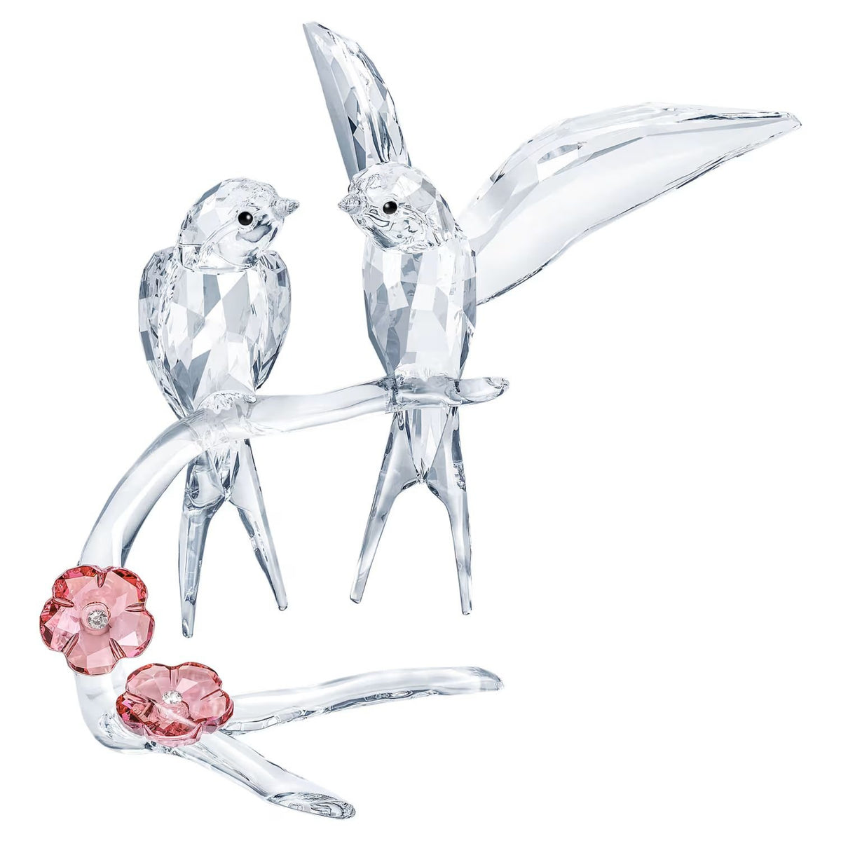 SWAROVSKI Unisex Kristall Schwalben Dekoration Weiß FEATHERED BEAUTIES 5475566