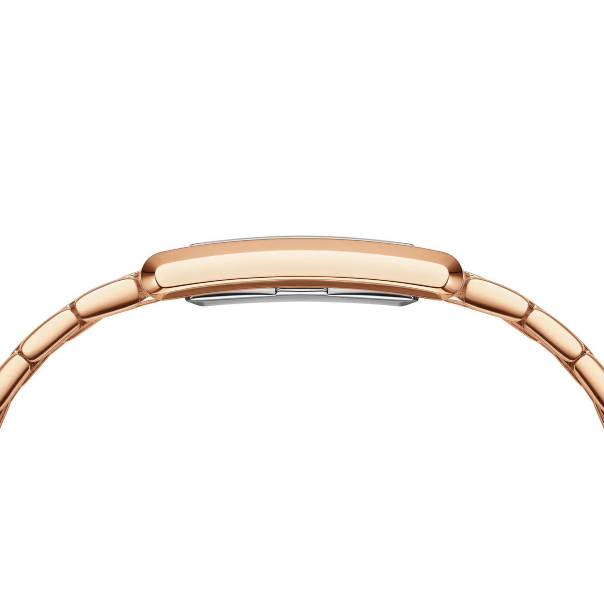 Daniel Wellington Analoguhr Damen Bound 9 Link Roségoldfarben Grün DW00100704