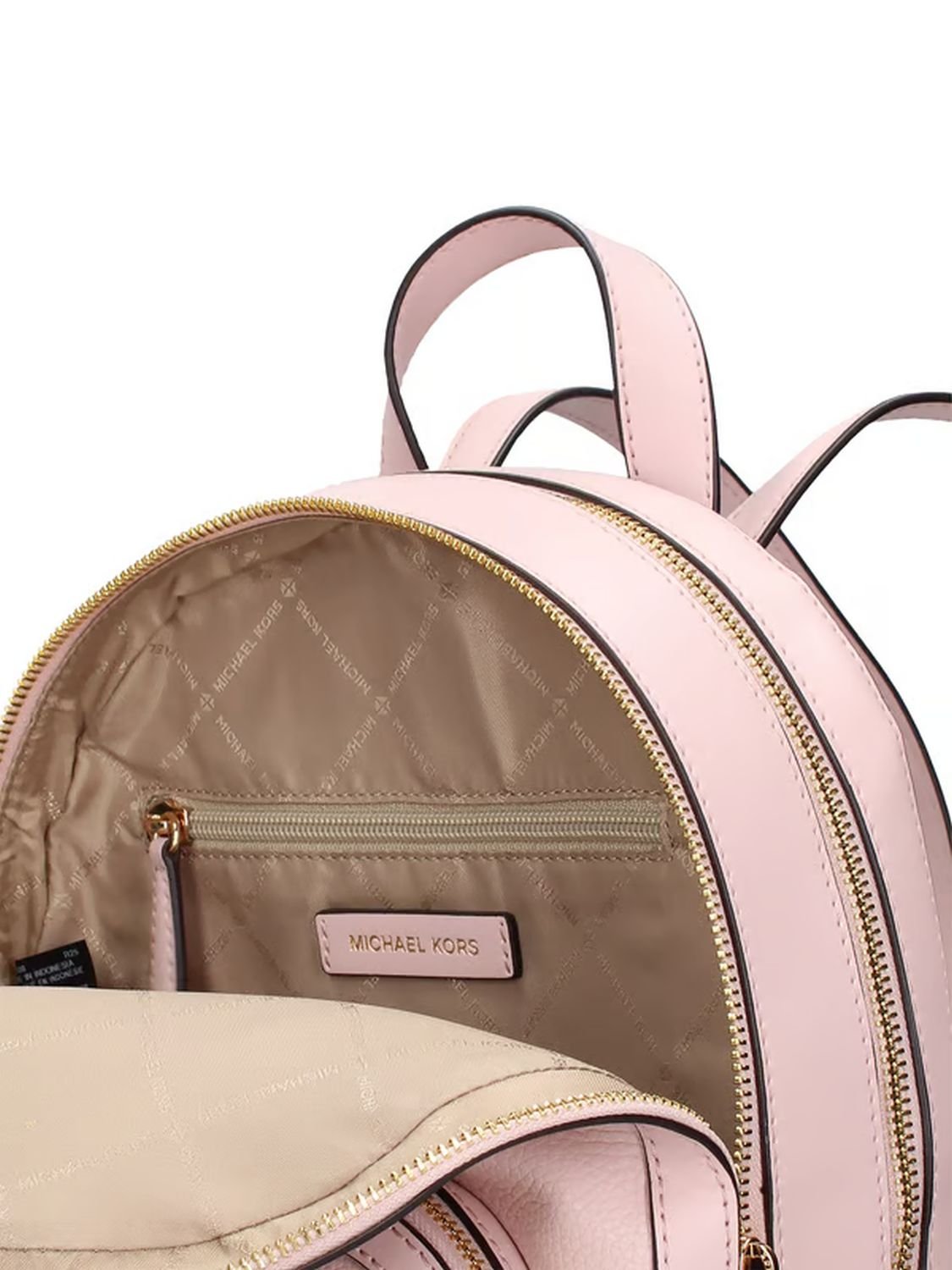 Michael Kors Rucksack Damen Jaycee Medium Genarbtes Leder Rucksack Rosa 35S2G8TB2L