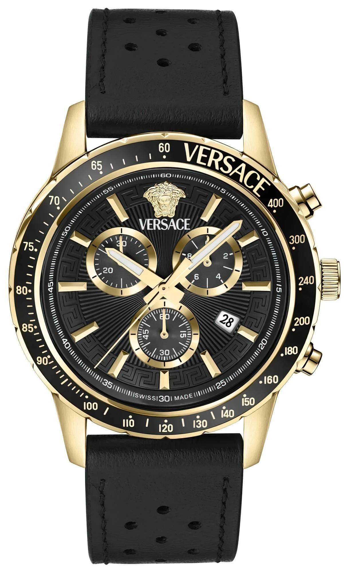 Versace Herren Uhr Sport Chrono Gold VEZCA0224