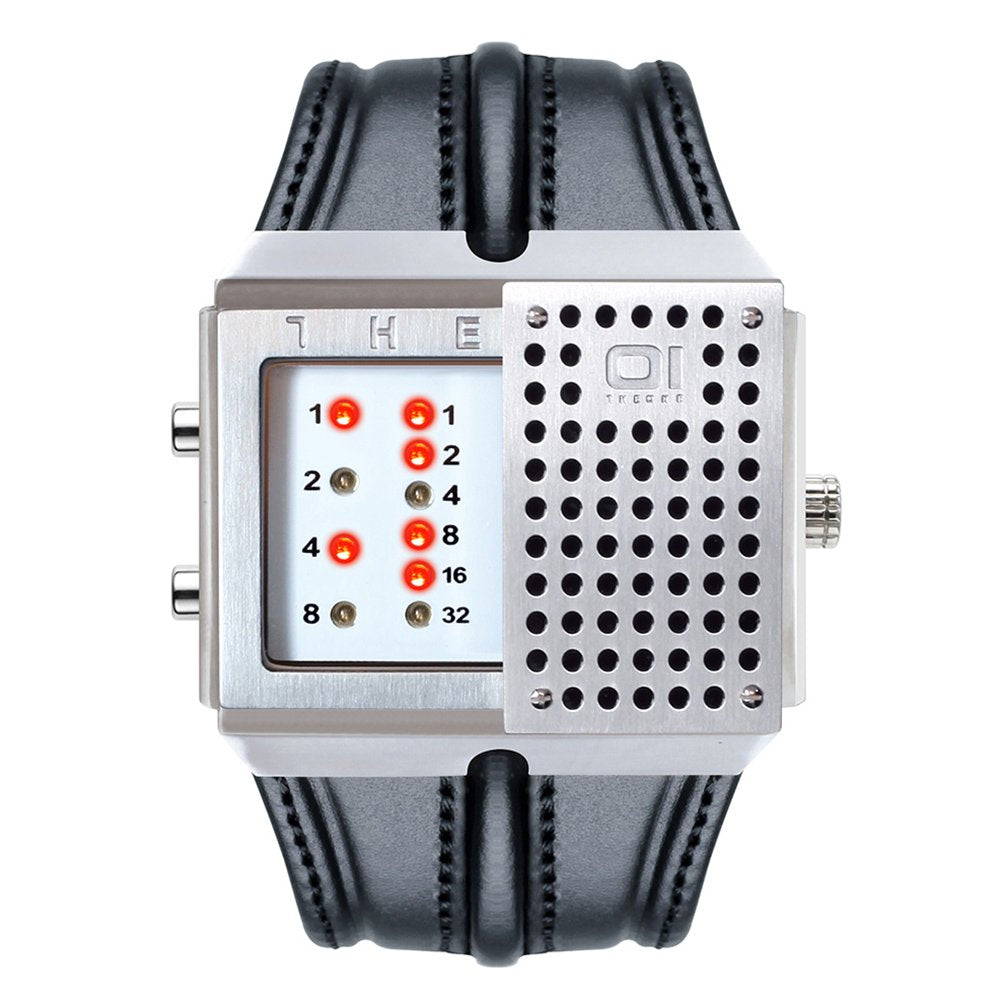 THE ONE Uhr Herren Binär-Armbanduhr Slider Watch SD118R1
