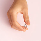 PANDORA Einfacher Funkelnder Band Ring in Roségold mit 14 Karat rosévergoldete Metalllegierung und Cubic Zirkonia Timeless Collection, Größe 52