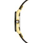 Police Armbanduhr Quarzuhr Damen PONGUA Gold Schwarz PL.16029MSGB/02