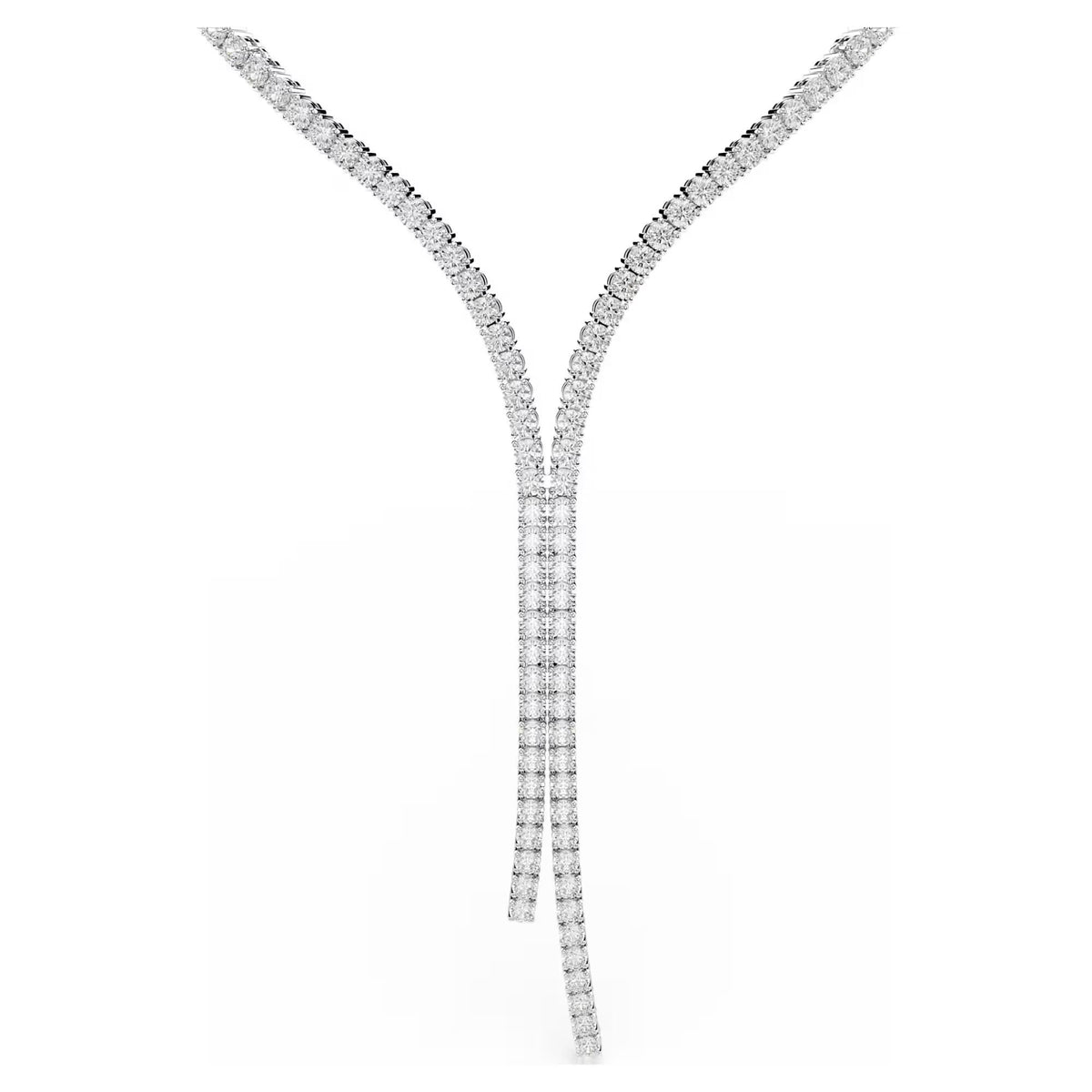 Swarovski Halskette Damen Matrix Y necklace weiß rhodiniert 5707988