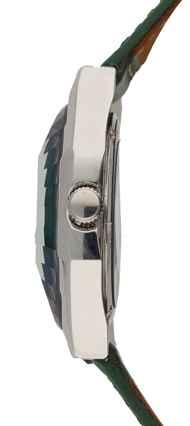 Jowissa Damenuhr Rialto grün Lederarmband I.0733.S