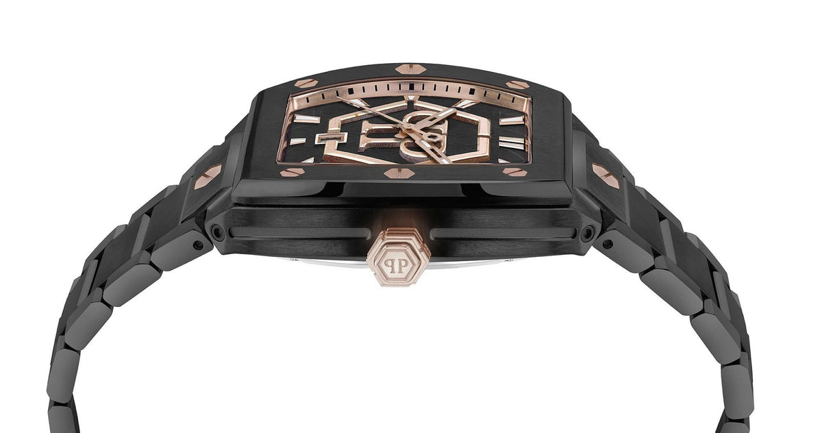 Philipp Plein Herrenuhr The Hexagon Phantom Schwarz PWPUA1025