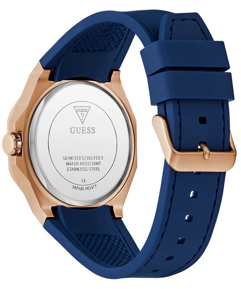 Guess Armbanduhr Herren Emperor GW0850G3 Blau/Roségold