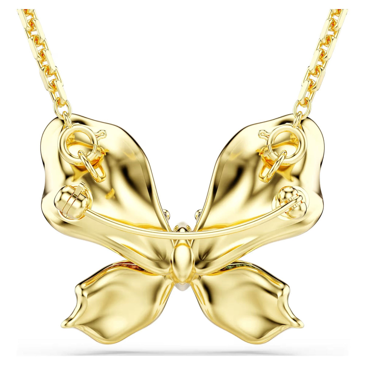 Swarovski Halskette Damen Idyllia Anhänger und Brosche Schmetterling multicolor gold 5709951