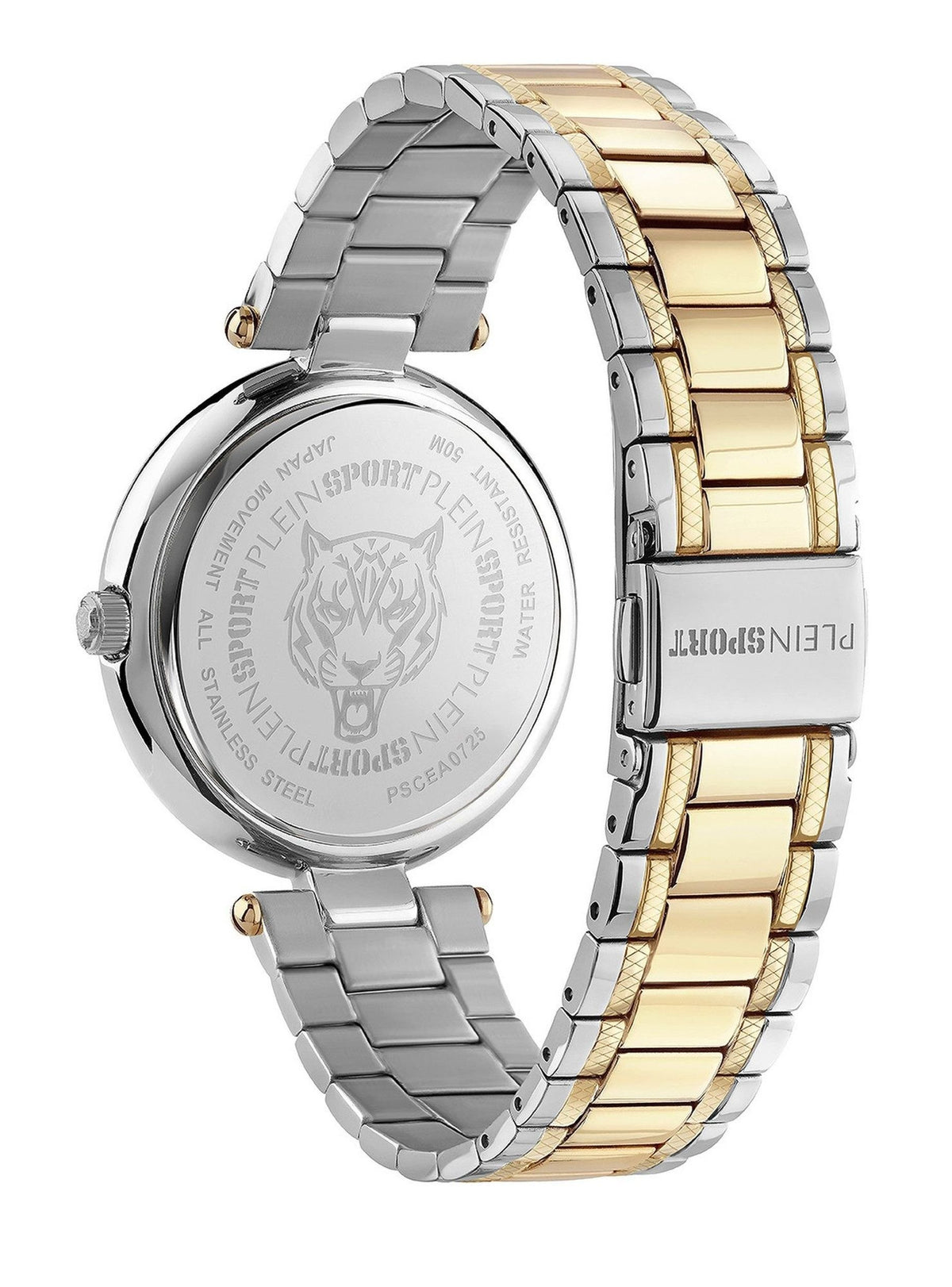 Philipp Plein Damenuhr Grün Bicolor Edelstahl Quarz PSCEA0725