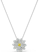 Swarovski Kette mit Anhänger 5512662/5538076 Eternal Flower, gelb,