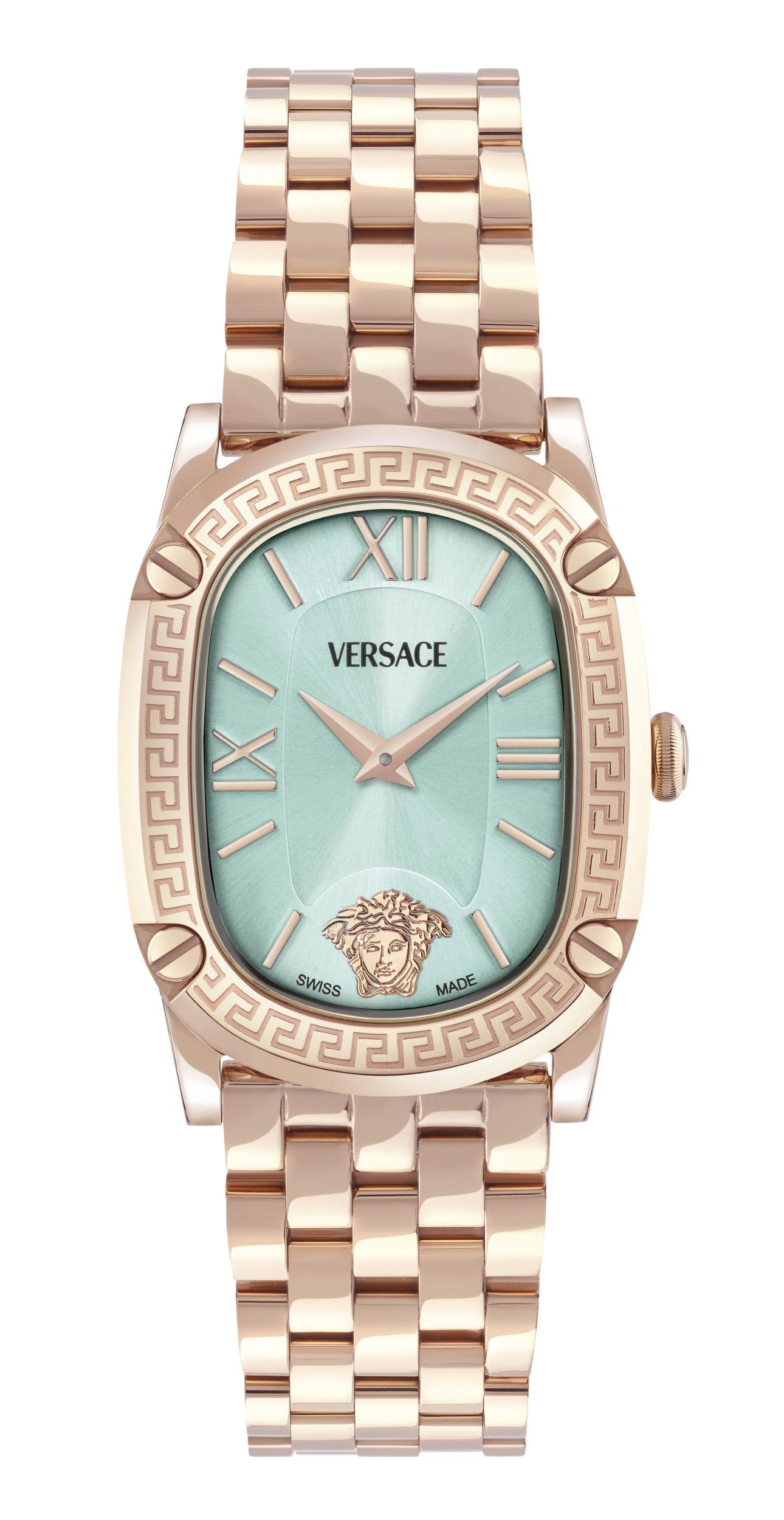Versace Armbanduhr Damen Greca Couture VE1B01625 Blau Edelstahl
