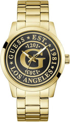 Guess Armbanduhr Herren Collegiate G Analog Gold GW0888G2