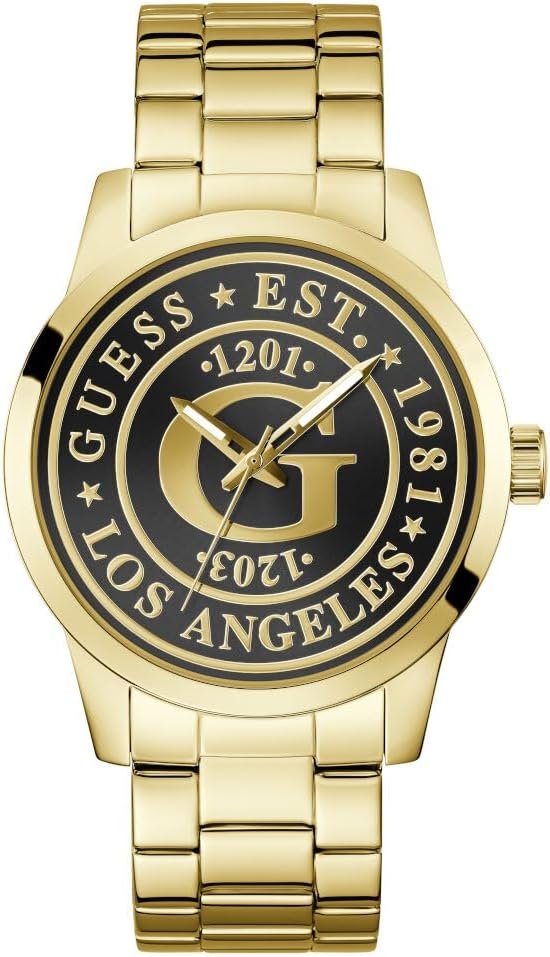 Guess Armbanduhr Herren Collegiate G Analog Gold GW0888G2