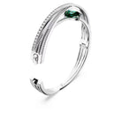 Swarovski Armreif Unisex Hyperbola Grün Rhodiniert 5665327