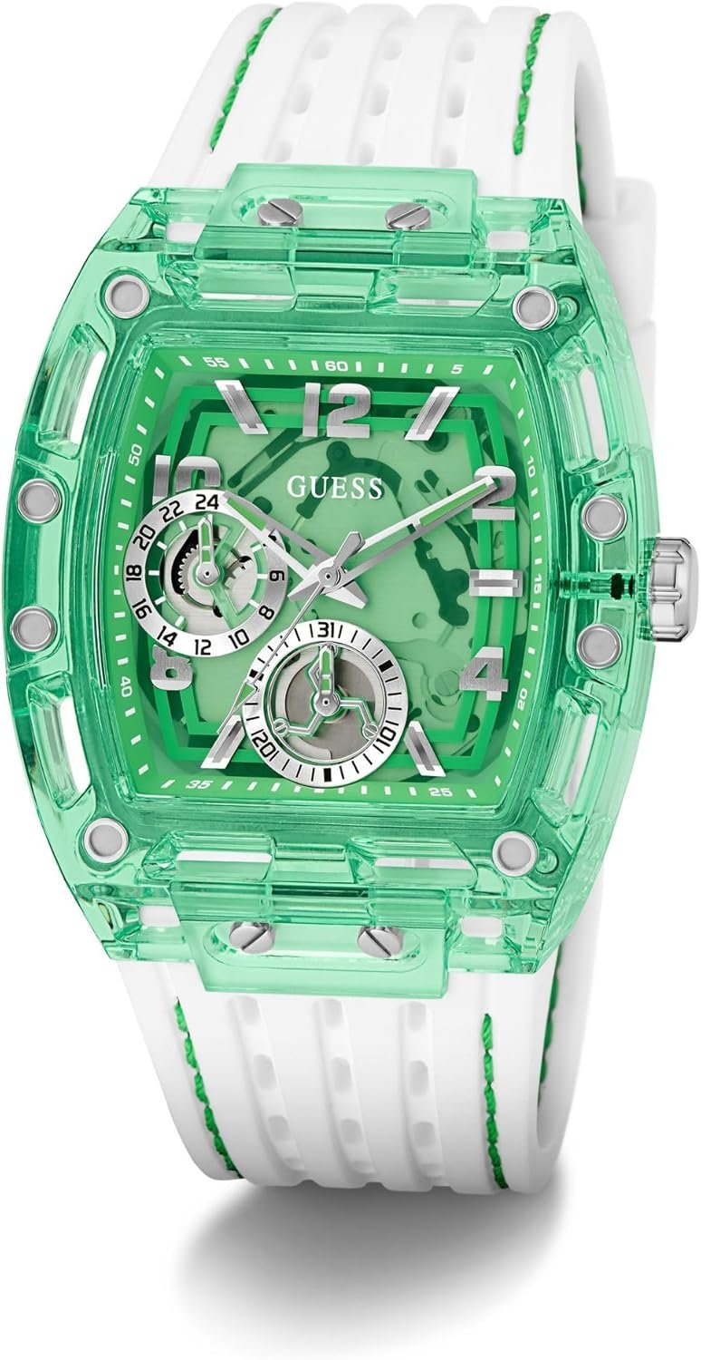 Guess Multifunktionsuhr Herren PHOENIX Grün/Weiß GW0499G10