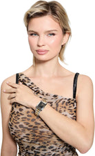 Guess Armbanduhr Damen Bonnie Analog Bicolor Silber Gold GW0876L3