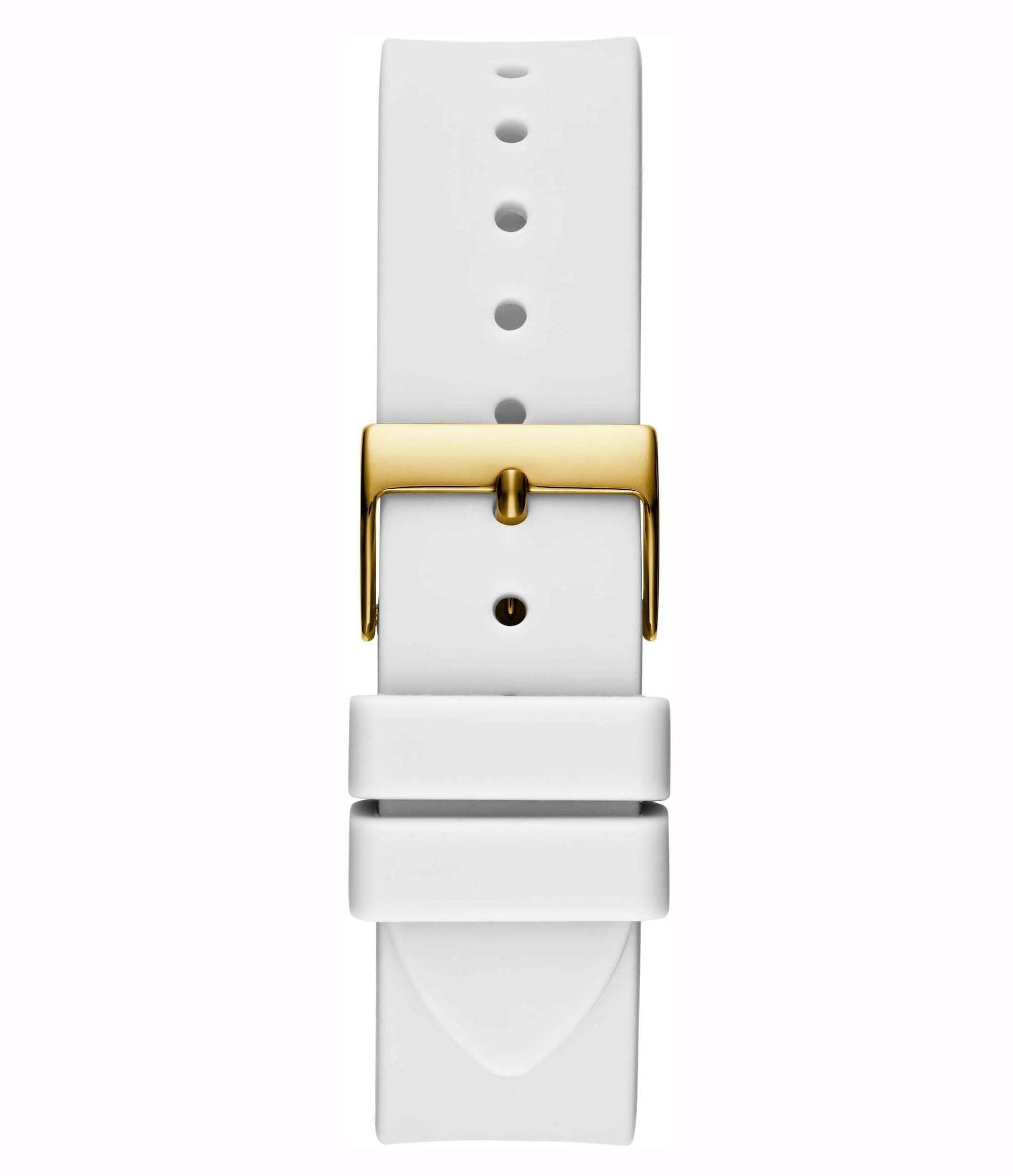Guess Damen Multifunkion Armbanduhr Queen weiß, gold 40 mm GW0536L2