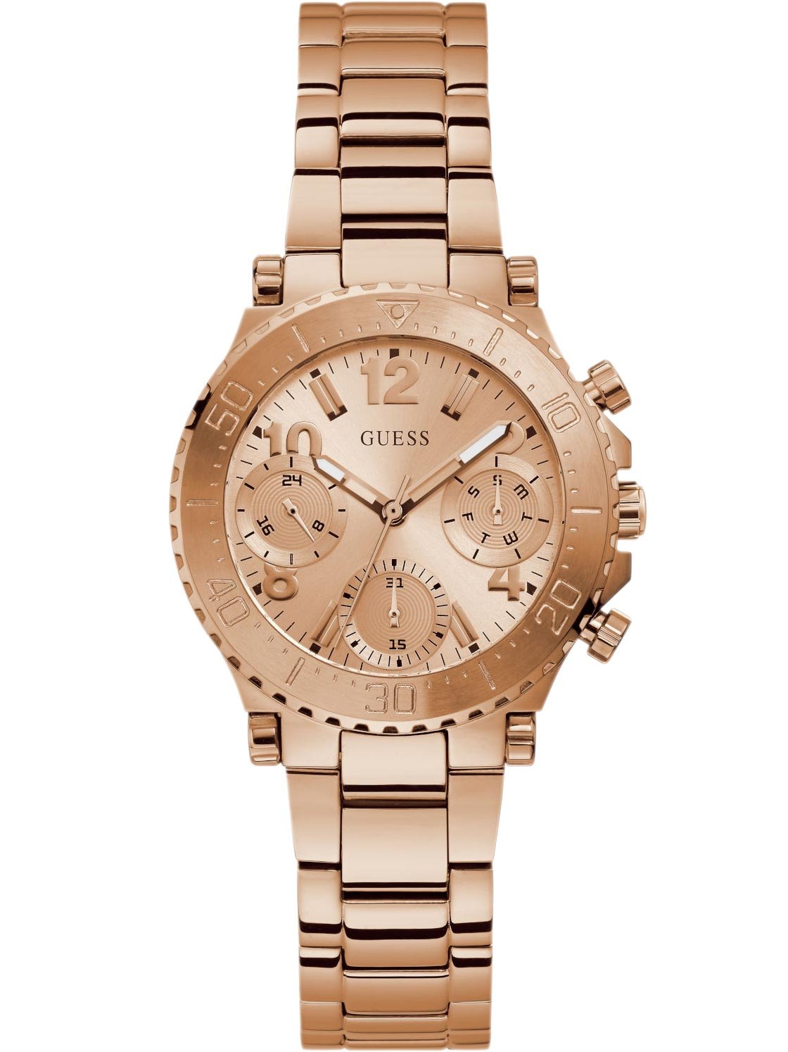 Guess Analoge Multifunktionsuhr Damen COSMIC Roségold GW0465L2