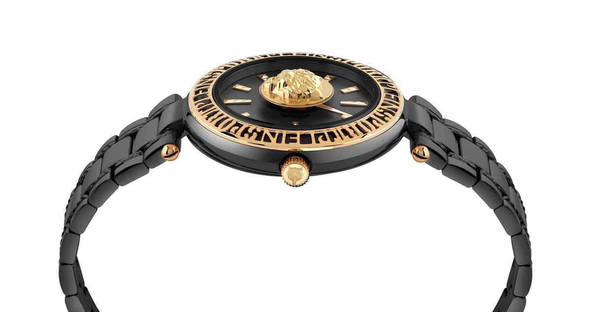 Plein Sport Damen Uhr OPIUM PSCEA0524 Schwarz Edelstahl 38 mm