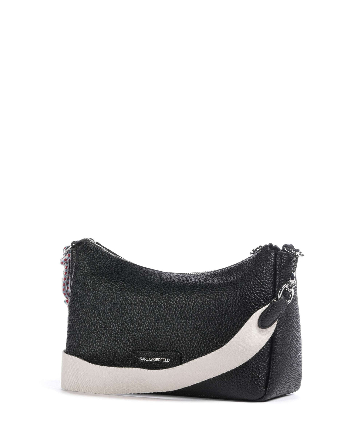 Karl Lagerfeld Umhängetasche Damen Ikon Pebble Schwarz A4W30004 999
