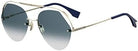 FENDI FF 0326/S 9K Brille, BluEE/GY GREY, 57 Frauen